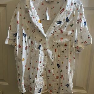 Fall theme matching pajama set